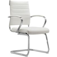 Vivol - Design-Konferenzstuhl/Esszimmerstuhl Cádiz - Weiß - Schicker Stuhl für Esszimmer & Büro - Weiß von VIVOL