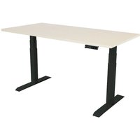 Vivol - Elektrischer Schreibtisch - 160x80 cm - Dual Motor - Schwarz / Eiche hell Vivol - Elektrischer Schreibtisch - 160x80 cm - Dual Motor - Schwarz / Eiche hell von VIVOL
