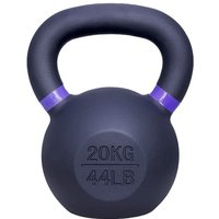 Kettlebell Kugelhantel - Gusseisen - 20 kg - Schwarz-Lila Kettlebell Kugelhantel - Gusseisen - 20 kg - Schwarz-Lila von VIVOL