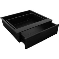 Schublade für Schreibtisch - Unterbau - Schwarz - Schwarz von VIVOL