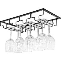 Vivol - Weinglashalter - 8-12 Gläser - Schwarz - Einbau-Gläserhalter für den Küchenschrank - Schwarz von VIVOL