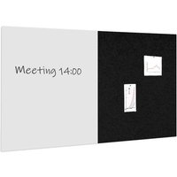 Vivol - Whiteboard / Pinnwand-Paket 100x200 cm - 1 Whiteboard + 1 Akustikplatte - Schwarz Vivol - Whiteboard / Pinnwand-Paket 100x200 cm - 1 Whiteboard + 1 Akustikplatte - Schwarz von VIVOL