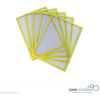 Whiteboard Magnetische Fenster A4 gelb Set 5 Stück von VIVOL