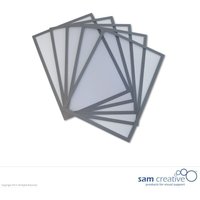 Whiteboard Magnetische Fenster A4 grau Set 5 Stück von VIVOL