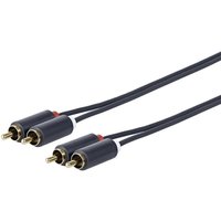 PRORCARCA3 Kabel de audio 3 m 2 x rca Schwarz - Vivolink von VIVOLINK