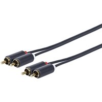 PRORCARCA5 Kabel de audio 5 m 2 x rca Schwarz - Vivolink von VIVOLINK
