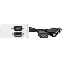 Vivolink - WI221267 hdmi + DisplayPort Steckdose White Vivolink - WI221267 hdmi + DisplayPort Steckdose White von VIVOLINK