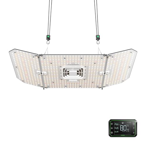 VIVOSUN AeroLight Wing AW200SE, LED Grow Light 200W with Integrated Circulation Fan & GrowHub Controller E42A, App Control, 3x3 Ft. Coverage, Establish an Intelligent Grow Environment von VIVOSUN