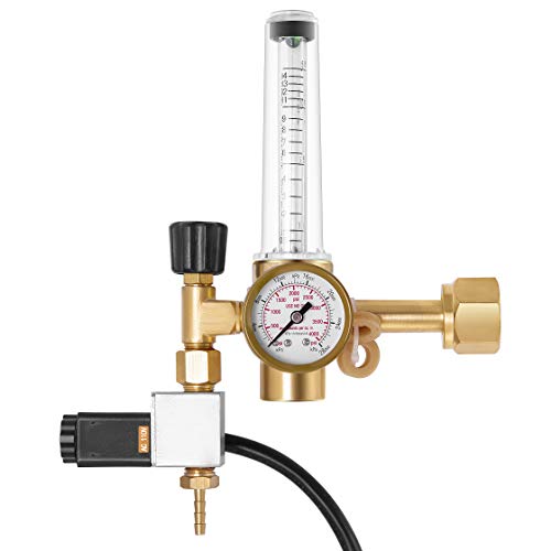 VIVOSUN CO2 Gasregler Emitter System mit Magnetventil Durchflussmesser Schweißen Schweißnaht für Gaskontrolle in Hydrokultur, Haus Aquarium von VIVOSUN