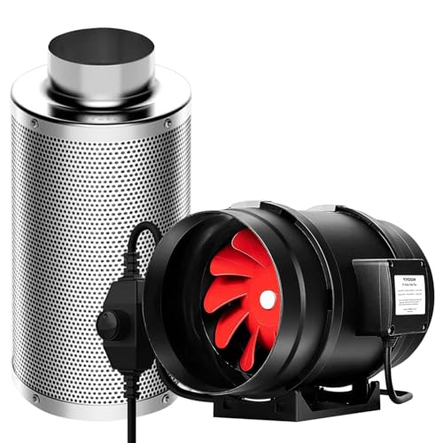 VIVOSUN Inline-Rohrventilator 200mm Abluftventilator 1231m³/h mit 200mm Aktivkohlefilter zur Geruchskontrolle Belüftungsset für Growzelt Belüftung VIVOSUN Inline-Rohrventilator 200mm Abluftventilator 1231m³/h mit 200mm Aktivkohlefilter zur Geruchskontrolle Belüftungsset für Growzelt Belüftung von VIVOSUN