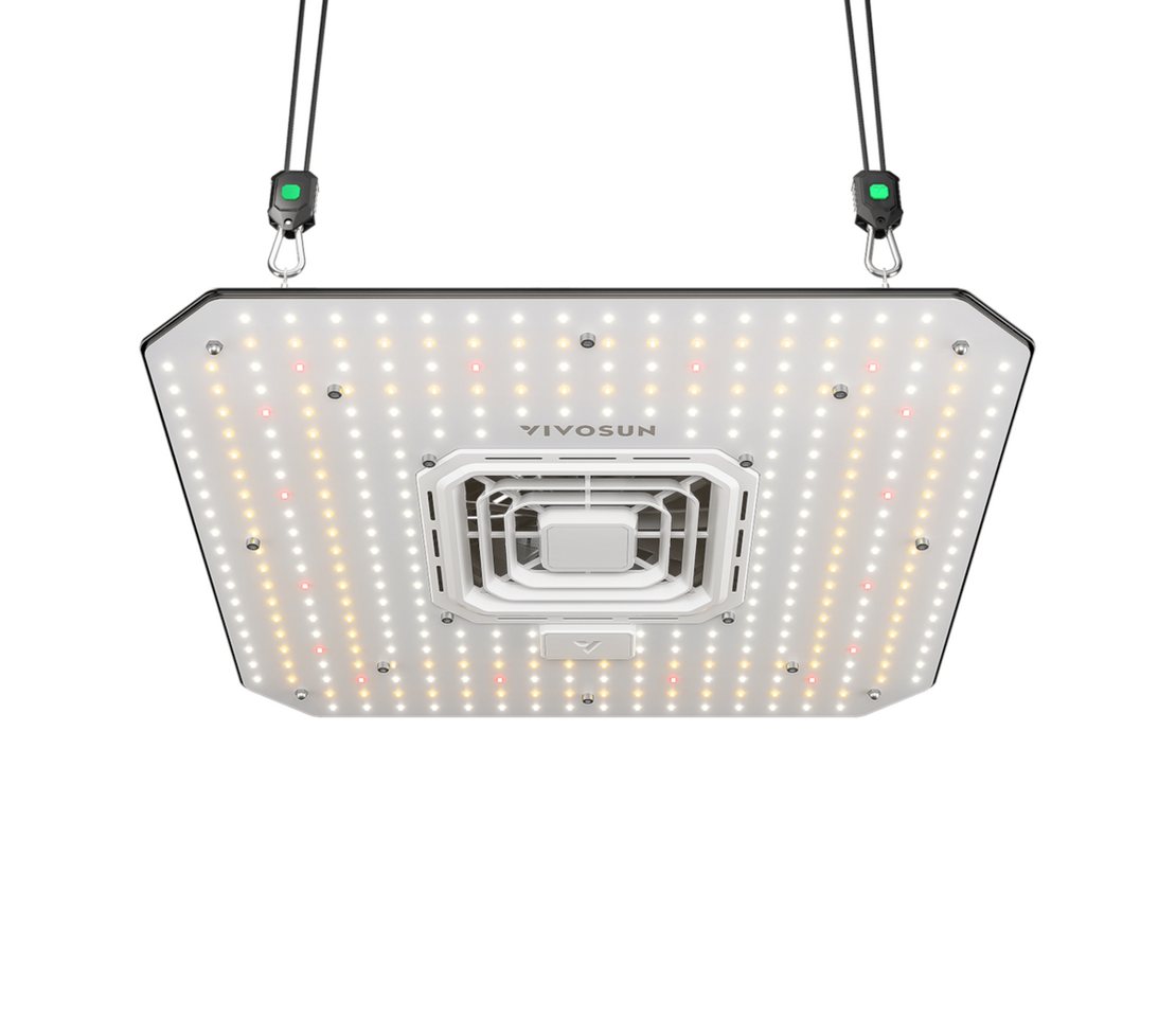 VIVOSUN Pflanzenlampe VIVOSUN AeroLight, LED fest integriert, Vollspektrum, AeroLight A100SE LED 100 W mit integriertem Umluftventilator von VIVOSUN