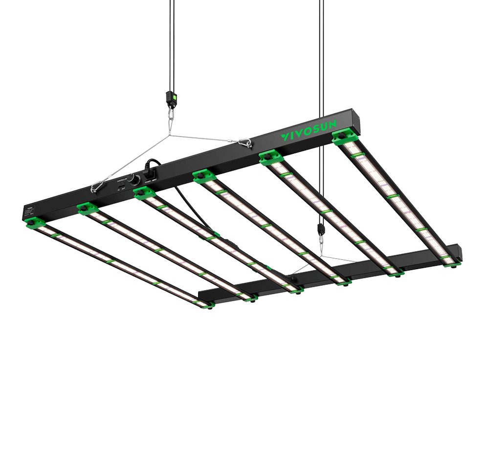 VIVOSUN Pflanzenlampe VIVOSUN VSFD Vollspektrum LED Growlampe, LED fest integriert, Vollspektrum, VSFD6500 LED 650 W mit 6 Dimmstufen von VIVOSUN
