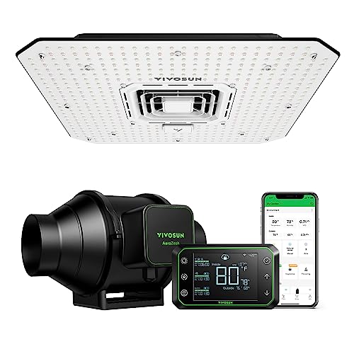 VIVOSUN Smart Grow System, schwarz und weiß, S4 w/ 100W SE von VIVOSUN