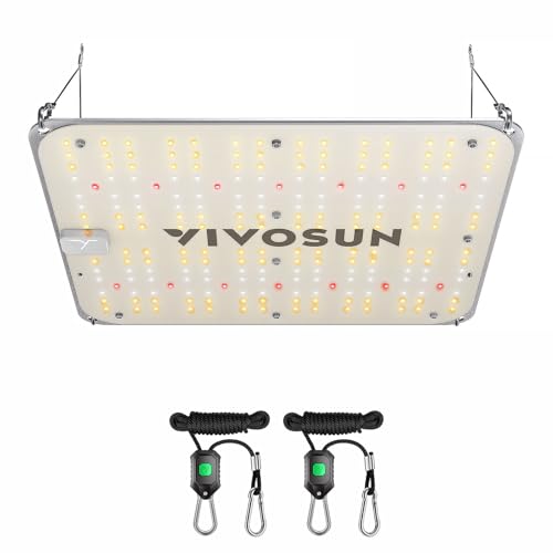 VIVOSUN Grow Lampe LED100W Vollspektrum Pflanzenlampe mit Samsung Dioden Grow Light IP65 für Zimmerpflanzen Sämling Vegetativ und Blüte in 60x60cm, 90x90cm Growzelt, Gewächshaus VS1000E von VIVOSUN