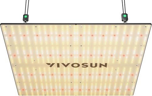 VIVOSUN VS4000 LED Grow Lampe, Vollspektrum Pflanzenlampe mit Samsung LM301 Dioden und Treiber, dimmbar und IP65 Wachstumslampe für Sämling, Gemüse, Blüte, geeignet für 120x120cm/150x150 cm Growzelt von VIVOSUN