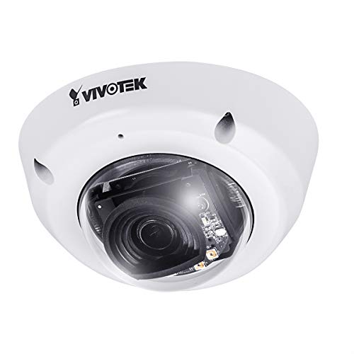 Vivotek 21191941 MD8565-N(2.8mm), Mini Fixed Dome Tag Netzwerkkamera mit 2Megapixel FullHD (1080p) Auflösung und für Mobile Überwachung gem. EN50155 T1 geeignet von VIVOTEK