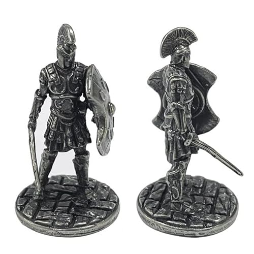 1 stücke Alte Spartan Rom Soliders Figuren Miniaturen Vintage Metall Soldaten Modell Statue Desktop Ornament Geschenk von VIXDA