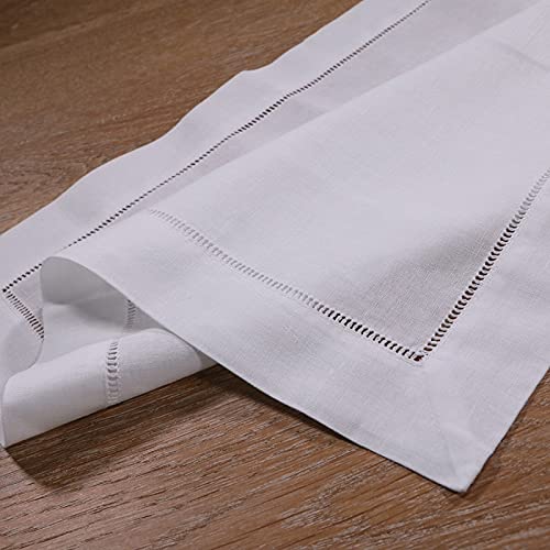 VIXDA 12-teilige weiße Servietten Leinen-Baumwolle 48 x 45 cm Leiter Hohlsaum-Stoff-Serviette VIXDA 12-teilige weiße Servietten Leinen-Baumwolle 48 x 45 cm Leiter Hohlsaum-Stoff-Serviette von VIXDA