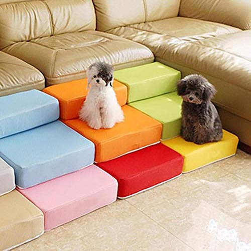 VIXDA Tragbare 2-Stufen-Mesh-Falt-Hund-Rampe-Treppe Bequemes Welpen-Tier-Matten-Bett-Haus-Kissen von VIXDA