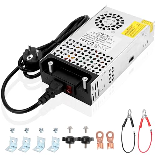 Upgrade DC 12V 50A 600W Netzteil Transformator Schalternetzteil 230V AC auf DC 12Volt Netzteil 50A 600W Trafo netzteil für 12V LED Lichtleiste CCTV Kamera Kamera Radio von VIXKPIRR