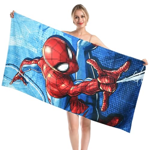 VIYAAN Mikrofaser Strandtuch,70x150cm Handtuch Strand Mikrofaser,Handtuch Kinder Strand,Mikrofaser Handtuch Beach,Handtuch Kinder Jungen Strand,Gut für Strand Reisen Sport Yoga (Spiderman) von VIYAAN