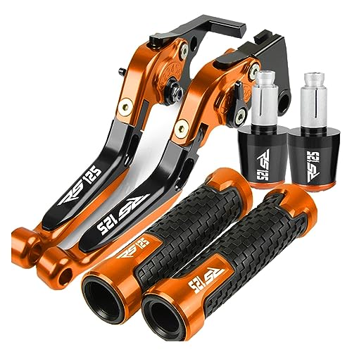 VIYOLI Bremshebel Kupplungshebel Für Aprilia RS125 RS 125 1996-2001 2002 2003 2004 2005 Motorrad Einstellbare Bremse Kupplung Hebel Griff Hand Griffe Enden Lenkergriffe Griffe (Color : 3) von VIYOLI