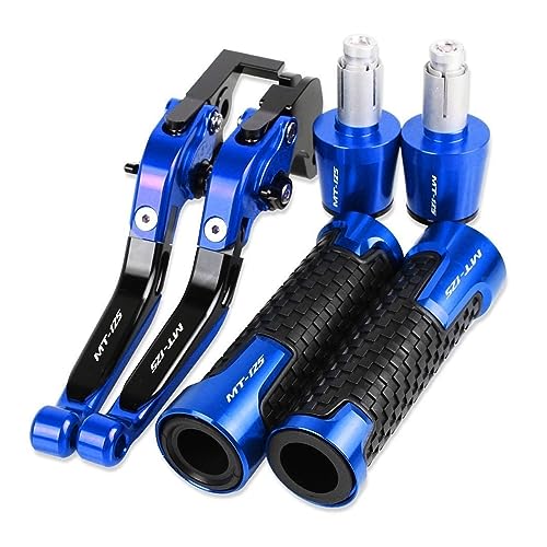 VIYOLI Bremshebel Kupplungshebel for Y&amaha for MT125 for MT-125 for MT 125 2014 2015 2016 2017 2018 Motorrad Bremse Kupplung Hebel Lenker Hand Griffe Enden Lenkergriffe Griffe (Color : 1) von VIYOLI