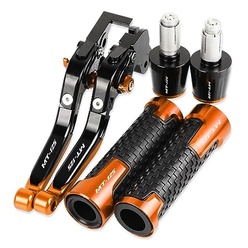 VIYOLI Bremshebel Kupplungshebel for Y&amaha for MT125 for MT-125 for MT 125 2014 2015 2016 2017 2018 Motorrad Bremse Kupplung Hebel Lenker Hand Griffe Enden Lenkergriffe Griffe (Color : 17) von VIYOLI