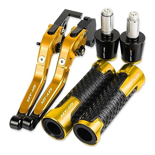 VIYOLI Bremshebel Kupplungshebel for Y&amaha for MT125 for MT-125 for MT 125 2014 2015 2016 2017 2018 Motorrad Bremse Kupplung Hebel Lenker Hand Griffe Enden Lenkergriffe Griffe (Color : 6) von VIYOLI