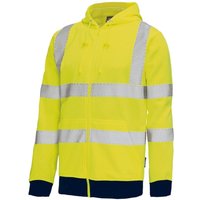 Vizwell - Warnschutz-Sweatjacke VW14B Gr. m leuchtgelb/marine Vizwell - Warnschutz-Sweatjacke VW14B Gr. m leuchtgelb/marine von VIZWELL