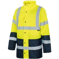 Warnschutz Regenjacke atmungsaktiv VW61 Gr. xl gelb - Vizwell von VIZWELL