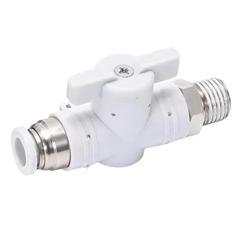 10 stücke Griff Kugelhahn Luft Pneumatische Fitting Push In Zu Verbinden 4 6 8 10 12 14 16mm Rohr 1/8 "1/4" 3/8 "1/2" Männlichen Geraden Winkel(BC White,6-02(1L4 BSP)_1 PC) von VJEHSKUM