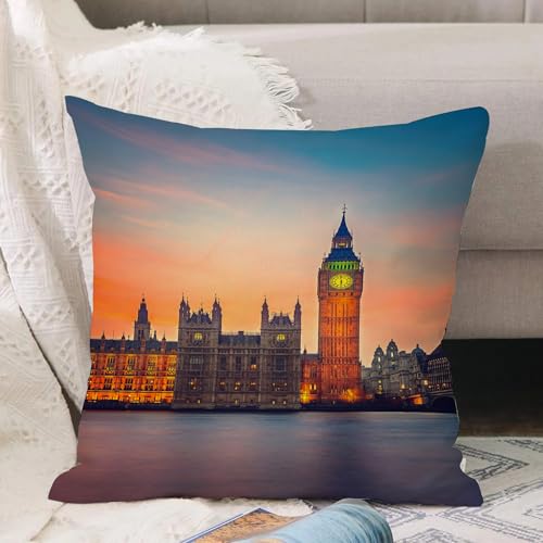 VJIZLOQB Kissenbezug 30x30cm Dekokissen Polyester Sofakissen,Kissenbezüge,für Sofa Schlafzimmer Wohnzimmer Outdoor Kissenhülle,London, Märchenhafter Blick auf Big Ben und Houses of Parliament bei S VJIZLOQB Kissenbezug 30x30cm Dekokissen Polyester Sofakissen,Kissenbezüge,für Sofa Schlafzimmer Wohnzimmer Outdoor Kissenhülle,London, Märchenhafter Blick auf Big Ben und Houses of Parliament bei S von VJIZLOQB
