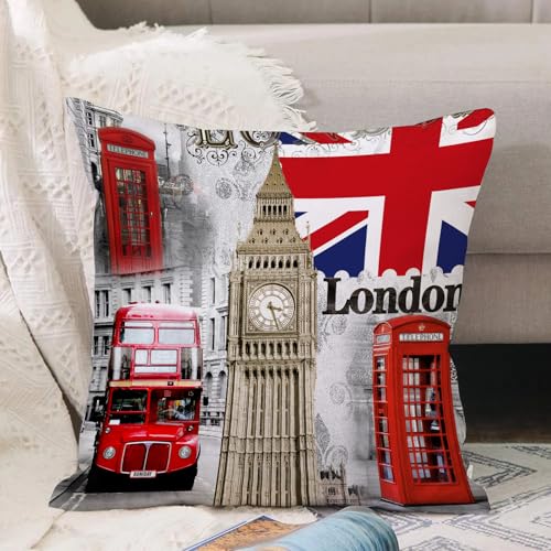 VJIZLOQB Kissenbezug 30x30cm Dekokissen Polyester Sofakissen,Kissenbezüge,für Sofa Schlafzimmer Wohnzimmer Outdoor Kissenhülle,London England Stadt Wahrzeichen Retro Union Telefon Bus Big Ben Flagg VJIZLOQB Kissenbezug 30x30cm Dekokissen Polyester Sofakissen,Kissenbezüge,für Sofa Schlafzimmer Wohnzimmer Outdoor Kissenhülle,London England Stadt Wahrzeichen Retro Union Telefon Bus Big Ben Flagg von VJIZLOQB
