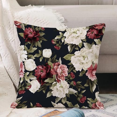 VJIZLOQB Kissenbezug 30x30cm Dekokissen Polyester Sofakissen,Kissenbezüge,für Sofa Schlafzimmer Wohnzimmer Outdoor Kissenhülle,Nahtloses Blumenmuster mit Rosen auf dunklem Hintergrundaquarell. Vekt VJIZLOQB Kissenbezug 30x30cm Dekokissen Polyester Sofakissen,Kissenbezüge,für Sofa Schlafzimmer Wohnzimmer Outdoor Kissenhülle,Nahtloses Blumenmuster mit Rosen auf dunklem Hintergrundaquarell. Vekt von VJIZLOQB