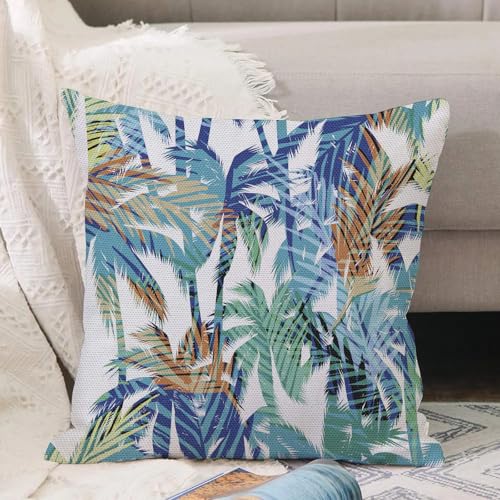 VJIZLOQB Kissenbezug 30x30cm Dekokissen Polyester Sofakissen,Kissenbezüge,für Sofa Schlafzimmer Wohnzimmer Outdoor Kissenhülle,Nahtloses Muster mit Palmen und bunter Linienstruktur. Silhouetten gez VJIZLOQB Kissenbezug 30x30cm Dekokissen Polyester Sofakissen,Kissenbezüge,für Sofa Schlafzimmer Wohnzimmer Outdoor Kissenhülle,Nahtloses Muster mit Palmen und bunter Linienstruktur. Silhouetten gez von VJIZLOQB