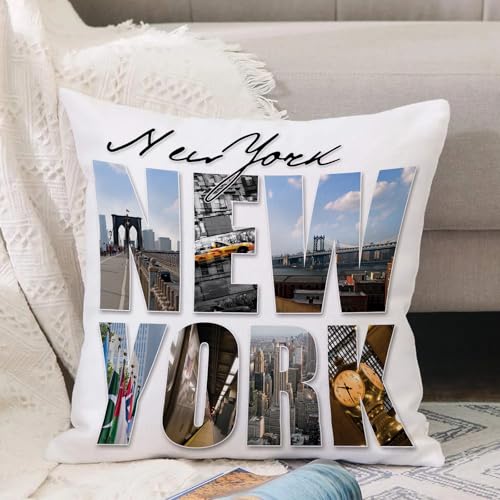 VJIZLOQB Kissenbezug 30x30cm Dekokissen Polyester Sofakissen,Kissenbezüge,für Sofa Schlafzimmer Wohnzimmer Outdoor Kissenhülle,New York, New York City Collage mit verschiedenen Bereichen des Big M VJIZLOQB Kissenbezug 30x30cm Dekokissen Polyester Sofakissen,Kissenbezüge,für Sofa Schlafzimmer Wohnzimmer Outdoor Kissenhülle,New York, New York City Collage mit verschiedenen Bereichen des Big M von VJIZLOQB