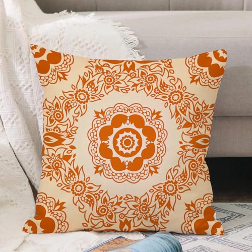 VJIZLOQB Kissenbezug 30x30cm Dekokissen Polyester Sofakissen,Kissenbezüge,für Sofa Schlafzimmer Wohnzimmer Outdoor Kissenhülle,Orange und Beige, Vintage-viktorianisches Muster, barocke Blätter und VJIZLOQB Kissenbezug 30x30cm Dekokissen Polyester Sofakissen,Kissenbezüge,für Sofa Schlafzimmer Wohnzimmer Outdoor Kissenhülle,Orange und Beige, Vintage-viktorianisches Muster, barocke Blätter und von VJIZLOQB