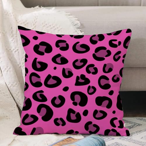 VJIZLOQB Kissenbezug 30x30cm Dekokissen Polyester Sofakissen,Kissenbezüge,für Sofa Schlafzimmer Wohnzimmer Outdoor Kissenhülle,Pink, Leopard Tierhaut Muster im abstrakten Stil VJIZLOQB Kissenbezug 30x30cm Dekokissen Polyester Sofakissen,Kissenbezüge,für Sofa Schlafzimmer Wohnzimmer Outdoor Kissenhülle,Pink, Leopard Tierhaut Muster im abstrakten Stil von VJIZLOQB