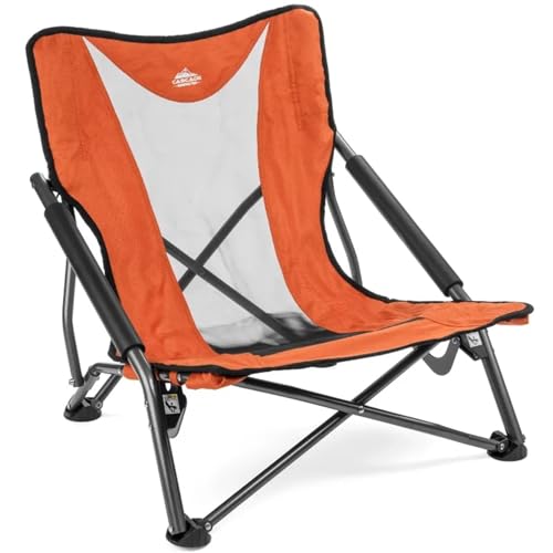 VJKAKZZPY Cascade Mountain Tech Kompakter, Flacher Camping-Klappstuhl for den Außenbereich mit Tragetasche – Grün (Size : Orange) von VJKAKZZPY