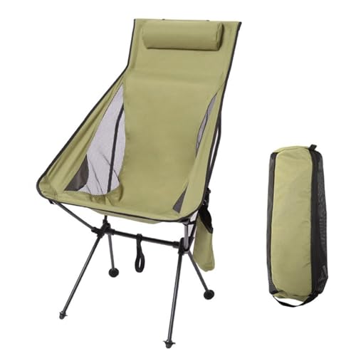 VJKAKZZPY Outdoor Klappstuhl Camping tragbare verbreiterte ultraleichte Aluminiumlegierung Freizeit Skizze Strand Camping Angeln atmungsaktiver Stuhl (Size : Black) von VJKAKZZPY