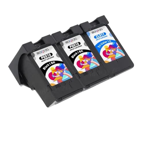 VJSLWPIB Tintenpatronenkartusche kompatibel mit PG510 CL511 Kompatibel mit IP2700 MP230 MP240 MP250 MP260 MP270 MP272 MP280(2 Black 1 Color) von VJSLWPIB
