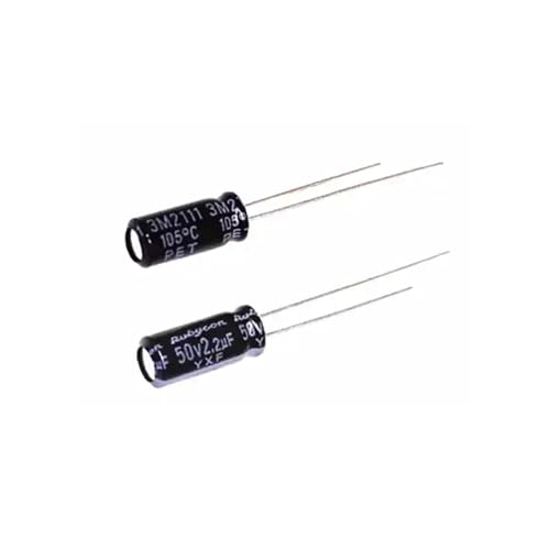 10 Stück/100 Stück 50 V 2,2 uF 5 x 11 mm Hochfrequenz- und langlebiger Aluminium-Elektrolytkondensator(10Pcs) von VJYVRXLB