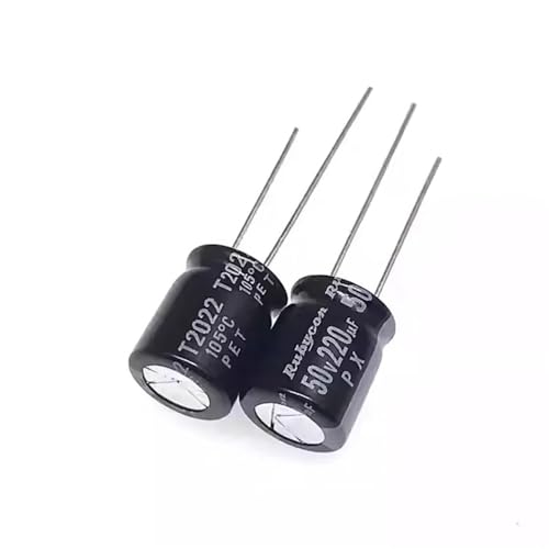 10 Stück/50 Stück 50V220uF 10X12,5 MM 105° Aluminium-Elektrolytkondensator(50Pcs) von VJYVRXLB