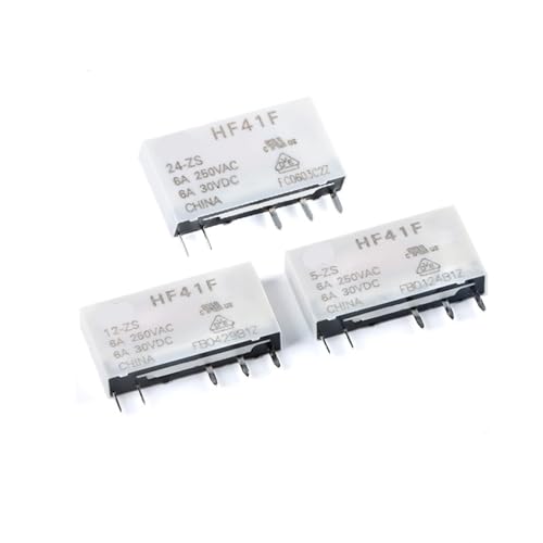 20 Stücke Relais 5V 12V 24V 60VDC 41F-C2-1 HF41F-012-ZS 5PIN 6A HF41F-024-ZS(41F-1Z-C2-1(5PCS)) von VJYVRXLB
