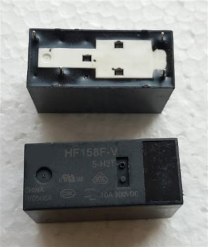 5 Stück Relais HF158F-V-5-H2T HF158F-V-12-H2T HF158F-V-24-H2T HF158F-V 4PIN 10A 300 VDC 5 V 9 V 12 V 24 V(HF158F-V-12-H2T) von VJYVRXLB