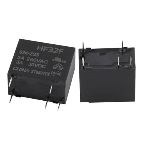 5Pcs JZC/HF32F -005/012/024VDC -HS HS3 ZS3 HSL3 HSLQ3 3A 5A 8A 10A 250VAC 4Pin 5Pin Relais DC(024 (24VDC),HF32F-G-HS (10A 4P)) von VJYVRXLB