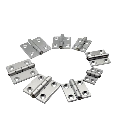 Aluminium-Türscharniere, verdecktes Zink, mechanisches Metallscharnier, 180-Grad-Öffnungswinkel, 1 Stück von VJYVRXLB