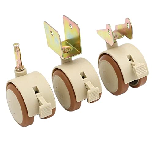 Universal-Lenkrollen Rad mit Bremshebel Schiene Rad Stumm 1Pcs(C style) von VJYVRXLB