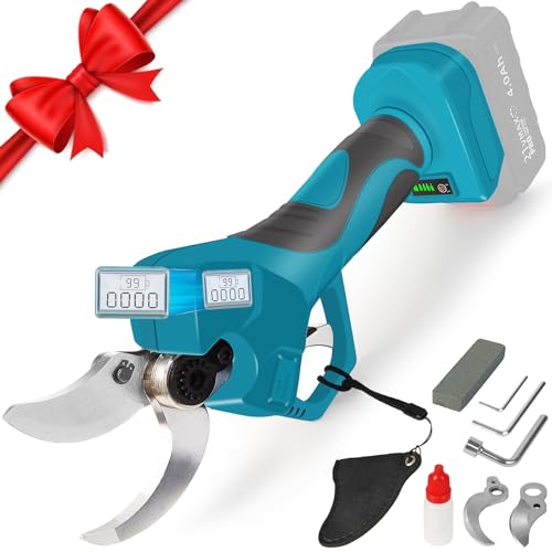 VKE Akku Astschere Max 40mm Schneiddurchmesser 600W ProfessionelleSchnurlose Elektrische Gartenschere mit LED Anzeige kompatibel mit 18V Makita-Akku akku gartenschere(Batterie nicht enthalten) von VKE